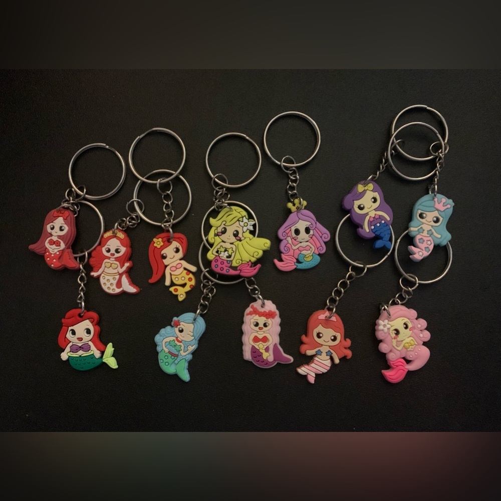 Lot of Mermaid Keychains